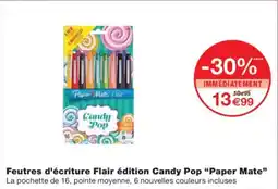 Monoprix PAPER MATE Feutres d'écriture Flair édition Candy Pop offre