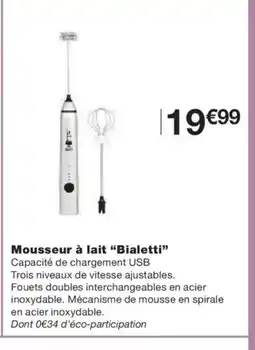 Monoprix BIALETTI Mousseur à lait offre