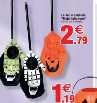 Le sac à bonbons Main Halloween