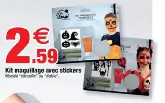 Bazarland Kit maquillage avec stickers offre