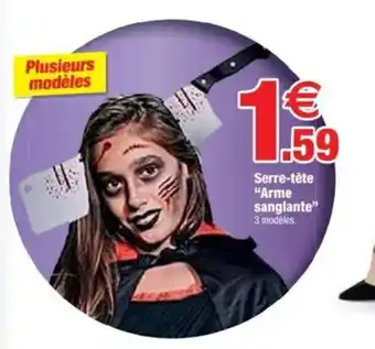 Bazarland Serre-tête Arme sanglante offre