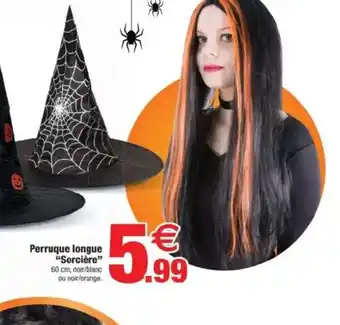 Bazarland Perruque longue Sorcière offre