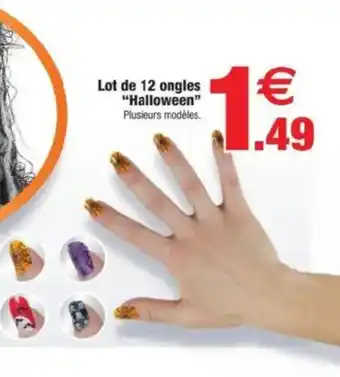 Bazarland Lot de 12 ongles Halloween offre