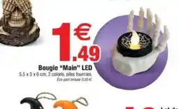 Bazarland Bougie Main LED offre