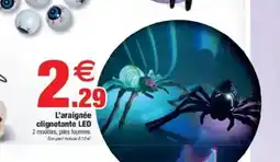 Bazarland L'araignée clignotante LED offre