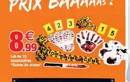 Bazarland Lot de 33 accessoires Scène de crime offre