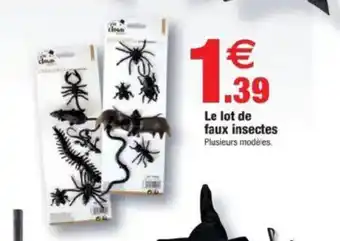 Bazarland Le lot de faux insectes offre