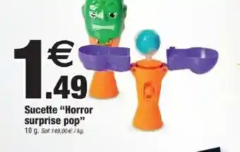 Bazarland Sucette Horror surprise pop offre