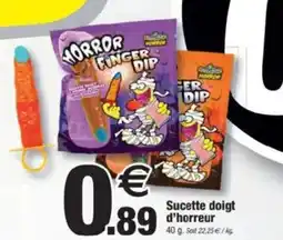 Bazarland Sucette doigt d'horreur offre