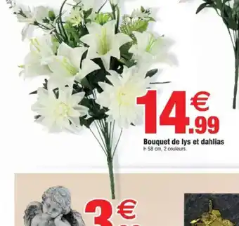 Bazarland Bouquet de lys et dahlias offre