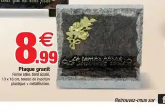 Bazarland Plaque granit offre