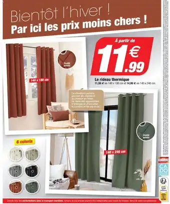 Bazarland Le rideau thermique offre