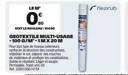 Brico Dépôt Geotextile multi-usage offre