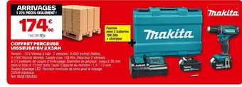 Brico Dépôt MAKITA Coffret perceuse visseuse18v 2x3ah offre