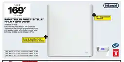 Brico Dépôt DELONGHI Radiateur en fonte estelle +film+ wifi 1 000 w offre
