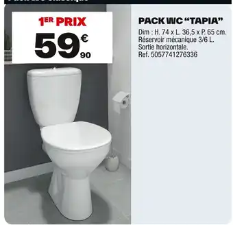 Brico Dépôt Pack wc tapia offre