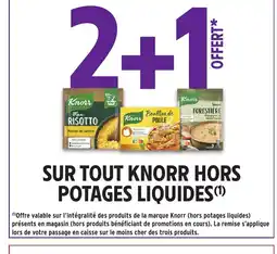 Intermarché Hyper Sur tout knorr hors potages liquides offre