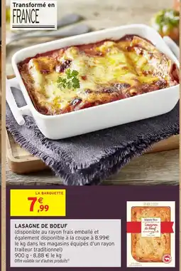 Intermarché Hyper Lasagne de boeuf offre