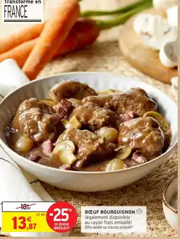 Intermarché Hyper Boeuf bourguignon offre