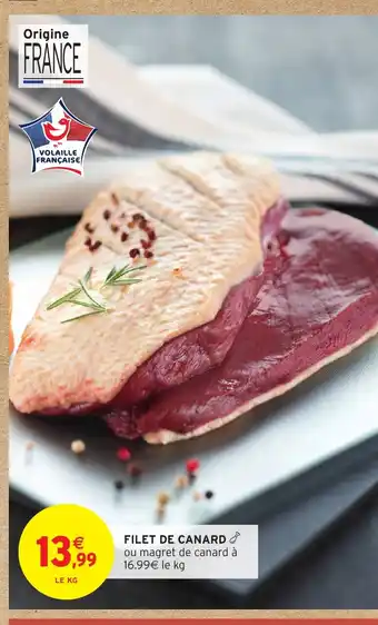 Intermarché Hyper Filet de canard offre
