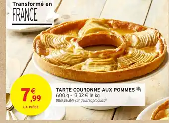 Intermarché Hyper Tarte couronne aux pommes offre