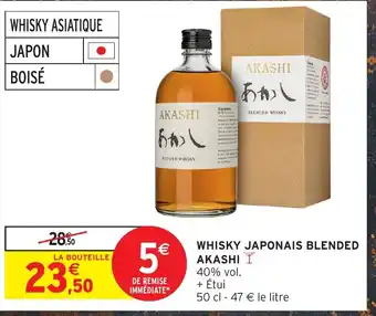 Intermarché Hyper AKASHI Whisky japonais blended offre