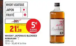 Intermarché Hyper NIWAKAMI Whisky japonais blended offre