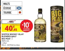 Intermarché Hyper BIG PEAT Scotch whisky islay blended malt offre