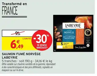 Intermarché Hyper LABEYRIE Saumon fumé norvège offre