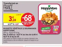 Intermarché Hyper HAPPYVORE Nuggets végétaux & gourmands offre