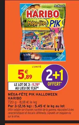 Intermarché Hyper HARIBO Méga-fête pik halloween offre