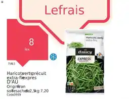 Promocash Haricotsertsprécuit extra-fiexpres D'AU Origineran offre