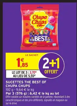 Intermarché Hyper CHUPA CHUPS Sucettes the best of offre
