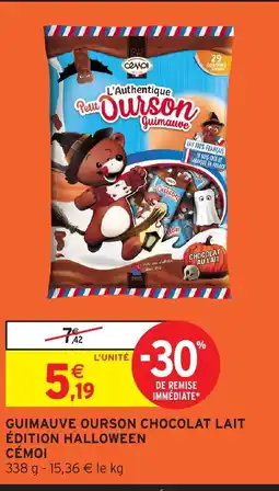 Intermarché Hyper CÉMOI Guimauve ourson chocolat lait édition halloween offre