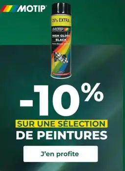 Feu Vert MOTIP Sur une sélection de peintures offre