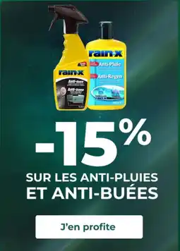 Feu Vert Sur les anti-pluies et anti-buées offre