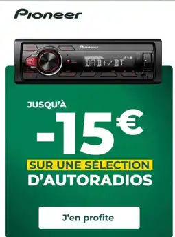 Feu Vert SUR UNE SÉLECTION D'AUTORADIOS offre