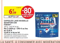 Intermarché Hyper FINISH Capsules lave-vaisselle quantum x30 offre