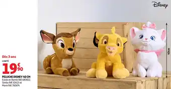 Auchan Peluche disney offre