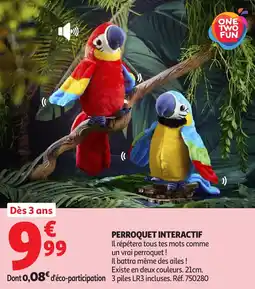 Auchan Perroquet interactif offre
