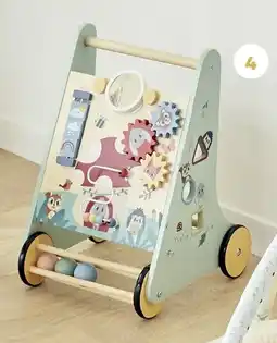 Auchan Chariot de marche leo en bois offre