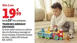 Auchan Train des animaux sauvages offre