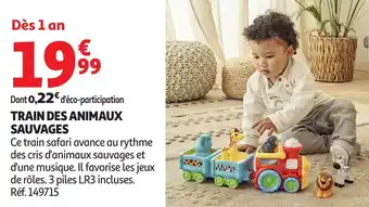 Auchan Train des animaux sauvages offre