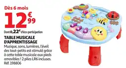 Auchan Table musicale d'apprentissage offre