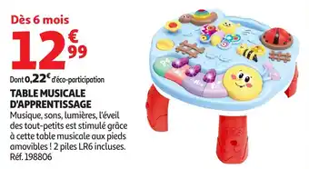Auchan Table musicale d'apprentissage offre