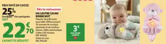 Auchan Ma loutre calins bonne nuit offre