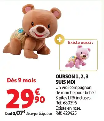 Auchan Ourson 123 suis moi offre