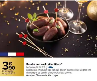 Carrefour Boudin Noir Cocktail Antillais offre