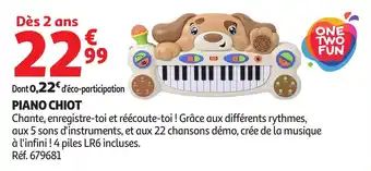 Auchan Piano chiot offre