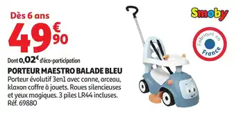 Auchan Porteur maestro balade bleu offre